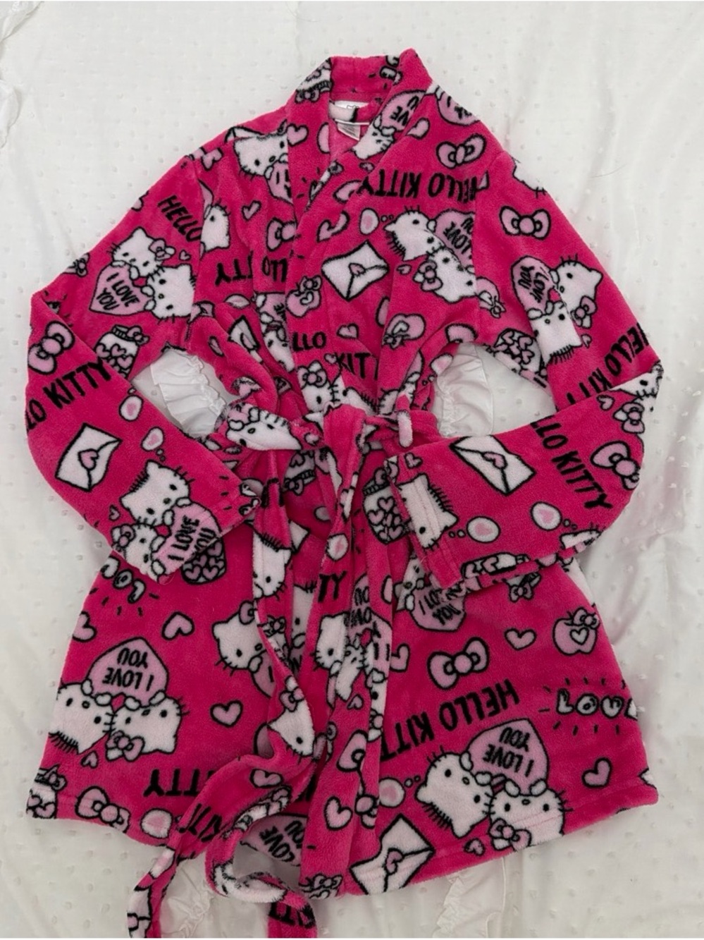 Hello Kitty Bright Pink Robe - Picture 2 of 3